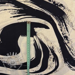 Viscosa con lino Swirls design B