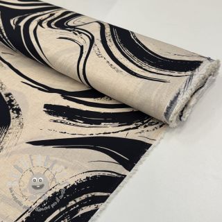 Viscosa con lino Swirls design B