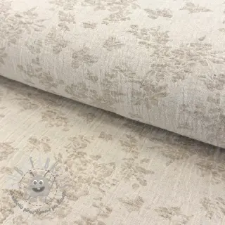 Tessuto di cotone con lino JACQUARD Buttercup flowers