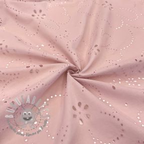 Tessuto di cotone VOILE Puffy old rose