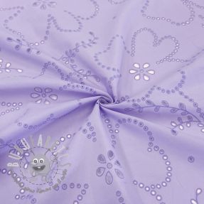 Tessuto di cotone VOILE Puffy purple