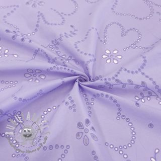 Tessuto di cotone VOILE Puffy purple