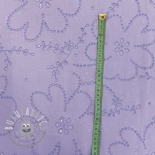 Tessuto di cotone VOILE Puffy purple