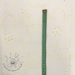 Tessuto di cotone VOILE Puffy off white