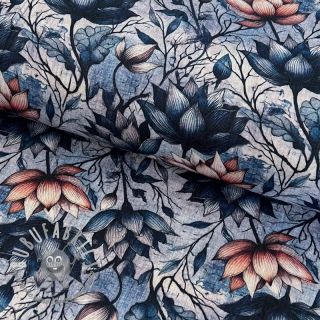 Mussola/Doppia garza Dreamy flowers design C digital print