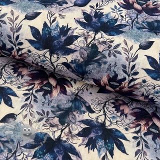 Mussola/Doppia garza Dreamy flowers design D digital print