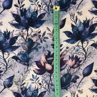 Mussola/Doppia garza Dreamy flowers design D digital print