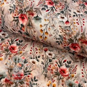 Mussola/Doppia garza Stylish flowers design C digital print