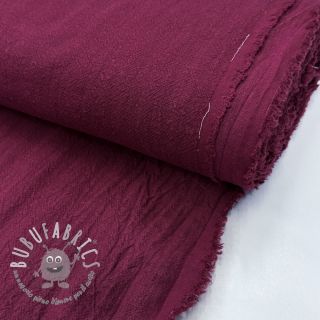 Lino prelavato STONEWASHED PREMIUM bordeaux
