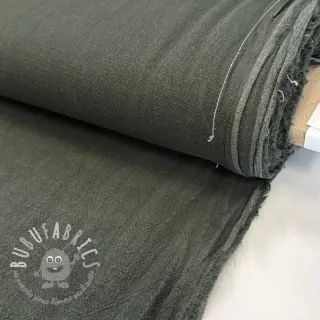 Lino prelavato STONEWASHED PREMIUM camo green