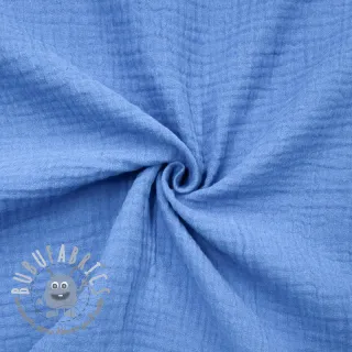 Mussola/Doppia garza royal blue