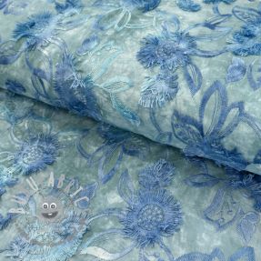 Tessuto di cotone TIE DYE EMBROIDERY Swingy design C