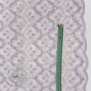 Tessuto di cotone EMBROIDERY Lilian purple
