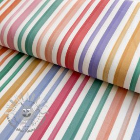 Tessuto di cotone Happy Stripe Line