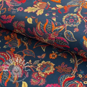 Tessuto decorativo jacquard Inaya bleu