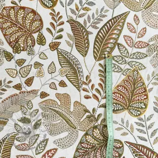 Tessuto decorativo jacquard Euphoria blanc kaki