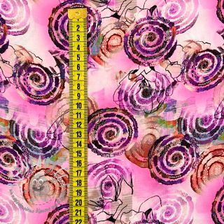 Viscosa RAYON POPLIN Feathers design G digital print