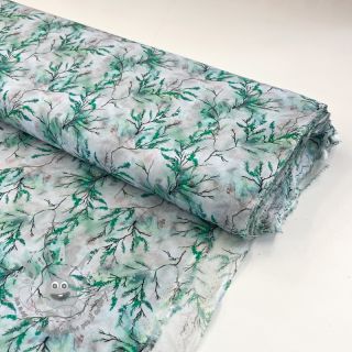 Viscosa RAYON POPLIN Bright flowers design D digital print