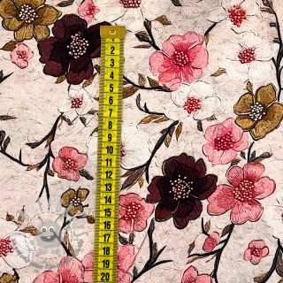 Viscosa RAYON POPLIN Flowy flowers design D digital print
