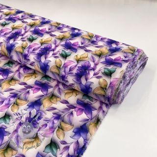 Viscosa RAYON POPLIN Leafs design F digital print