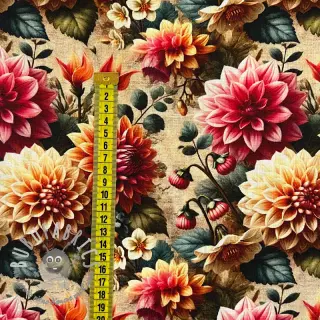 Viscosa con lino Rosalie design A digital print