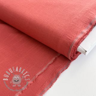 Viscosa con lino PREMIUM dark coral