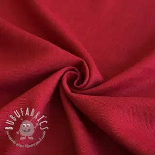 Viscosa con lino PREMIUM dark red