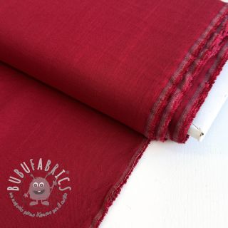 Viscosa con lino PREMIUM dark red