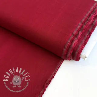 Viscosa con lino PREMIUM dark red