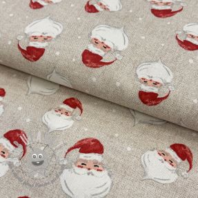 Tessuto decorativo premium Santa Funny Face