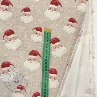 Tessuto decorativo premium Santa Funny Face