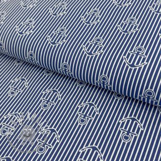 Tessuto decorativo premium Iconic Anchor Stripe