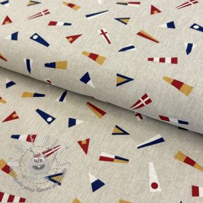 Tessuto decorativo Linenlook Little Maritime Flags