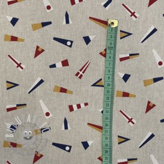 Tessuto decorativo Linenlook Little Maritime Flags