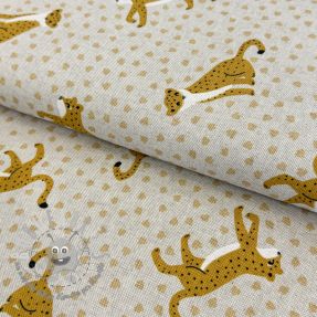 Tessuto decorativo Linenlook Leopard Journey