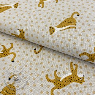 Tessuto decorativo Linenlook Leopard Journey