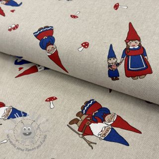 Tessuto decorativo Linenlook Gnome Family
