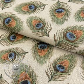 Tessuto decorativo Linenlook Peacock Feather Chique
