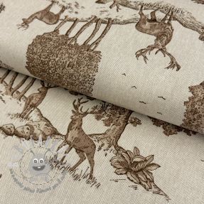 Tessuto decorativo Linenlook Classic Deer Scene