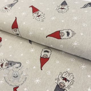 Tessuto decorativo Linenlook Tomte Happy Faces