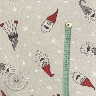 Tessuto decorativo Linenlook Tomte Happy Faces