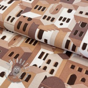 Tessuto decorativo premium Brick houses