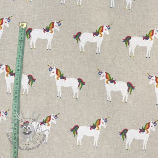 Tessuto decorativo Linenlook Unique unicorn