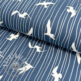 Tessuto decorativo Iconic Seagull Stripe navy