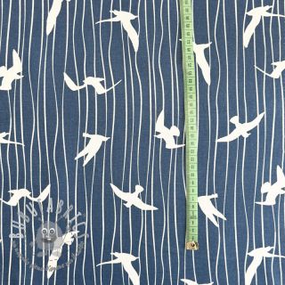 Tessuto decorativo Iconic Seagull Stripe navy