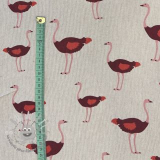 Tessuto decorativo Linenlook Ostrich