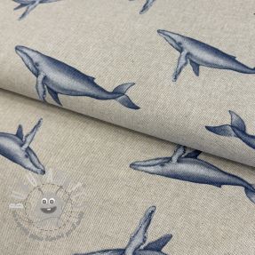 Tessuto decorativo Linenlook Sperm whale