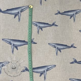 Tessuto decorativo Linenlook Sperm whale
