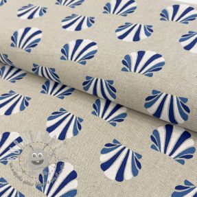 Tessuto decorativo Linenlook Seashell blue