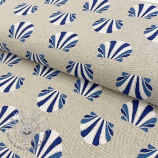 Tessuto decorativo Linenlook Seashell blue